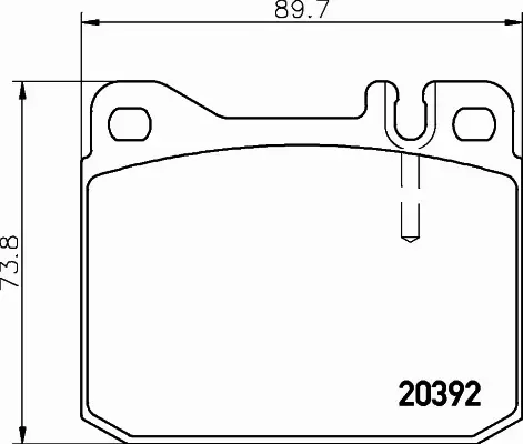 HELLA PAGID KLOCKI HAMULCOWE 8DB 355 017-481 