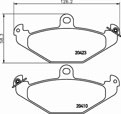 HELLA PAGID KLOCKI HAMULCOWE 8DB 355 019-191 