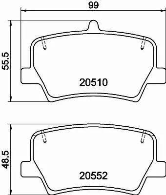 HELLA PAGID KLOCKI HAMULCOWE 8DB 355 039-391 