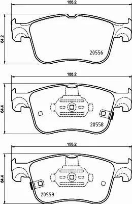 HELLA PAGID KLOCKI HAMULCOWE 8DB 355 039-421 