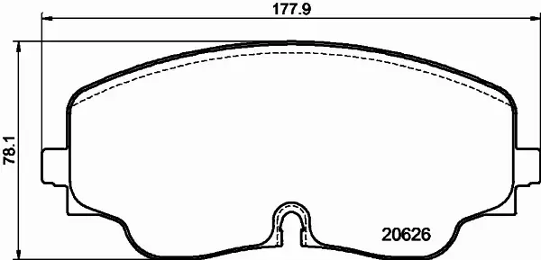 HELLA PAGID KLOCKI HAMULCOWE 8DB 355 041-051 