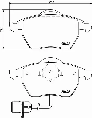 HELLA PAGID KLOCKI HAMULCOWE 8DB 355 007-461 