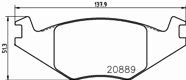 HELLA PAGID KLOCKI HAMULCOWE 8DB 355 017-491 