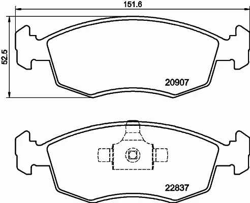 HELLA PAGID KLOCKI HAMULCOWE 8DB 355 039-311 