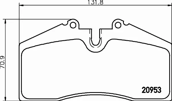 HELLA PAGID KLOCKI HAMULCOWE 8DB 355 007-701 