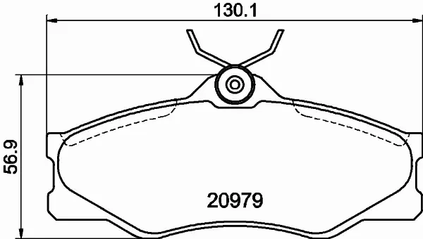 HELLA PAGID KLOCKI HAMULCOWE 8DB 355 017-661 