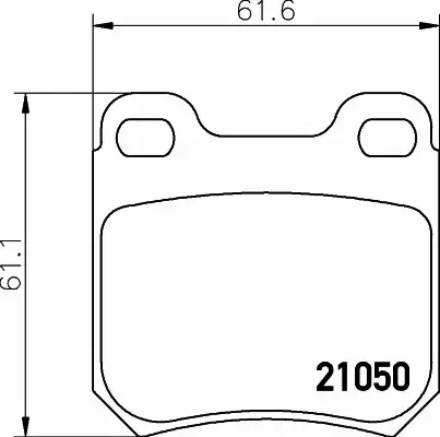 HELLA PAGID KLOCKI HAMULCOWE 8DB 355 007-381 