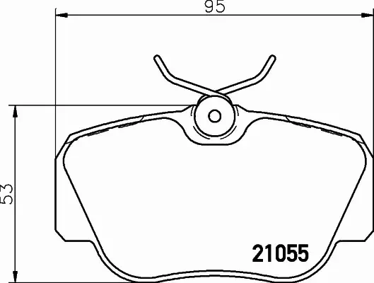 HELLA PAGID KLOCKI HAMULCOWE 8DB 355 006-181 