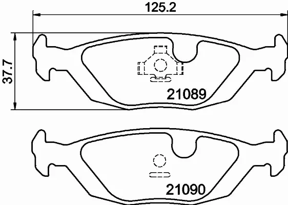 HELLA PAGID KLOCKI HAMULCOWE 8DB 355 007-521 