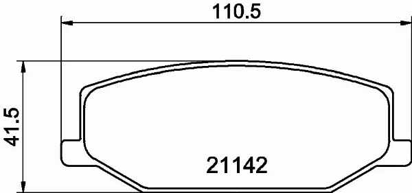 HELLA PAGID KLOCKI HAMULCOWE 8DB 355 006-161 