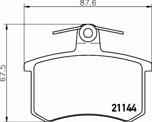 HELLA KLOCKI HAMULCOWE 8DB 355 017-951 