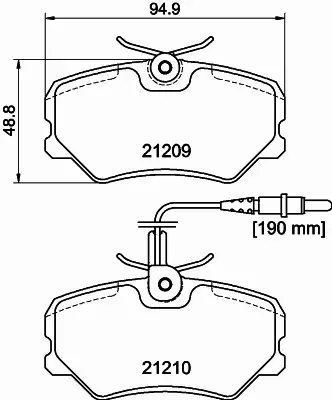 HELLA PAGID KLOCKI HAMULCOWE 8DB 355 017-741 