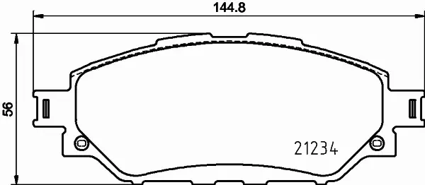 HELLA PAGID KLOCKI HAMULCOWE 8DB 355 037-801 