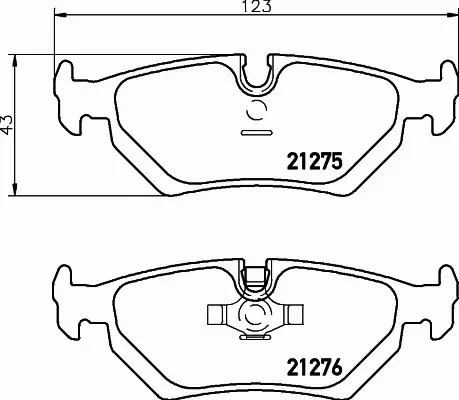 HELLA PAGID KLOCKI HAMULCOWE 8DB 355 006-841 