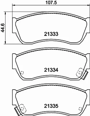 HELLA PAGID KLOCKI HAMULCOWE 8DB 355 005-711 