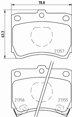 HELLA PAGID KLOCKI HAMULCOWE 8DB 355 005-741 