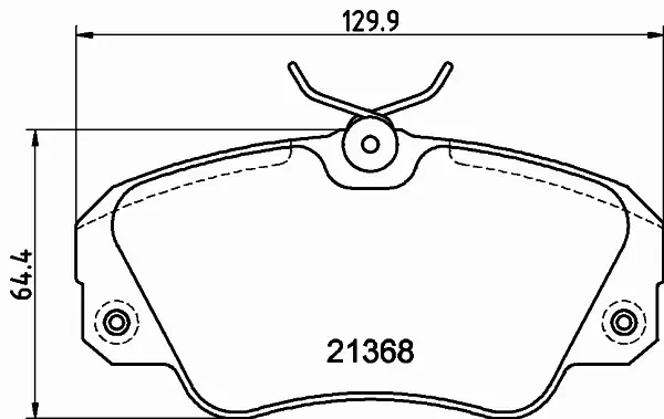 HELLA PAGID KLOCKI HAMULCOWE 8DB 355 017-771 