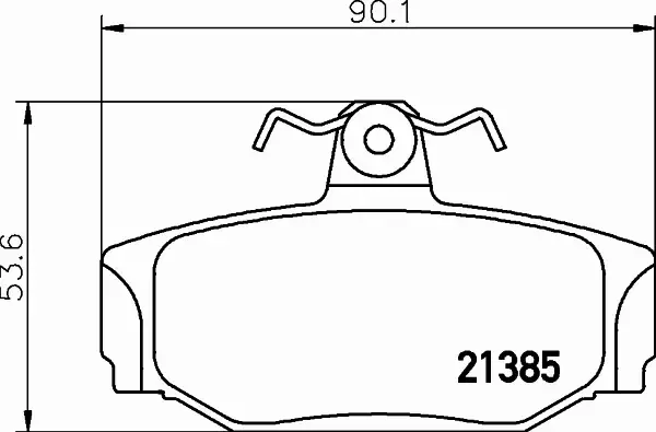 HELLA PAGID KLOCKI HAMULCOWE 8DB 355 017-991 