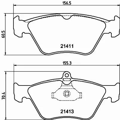 HELLA PAGID KLOCKI HAMULCOWE 8DB 355 007-731 