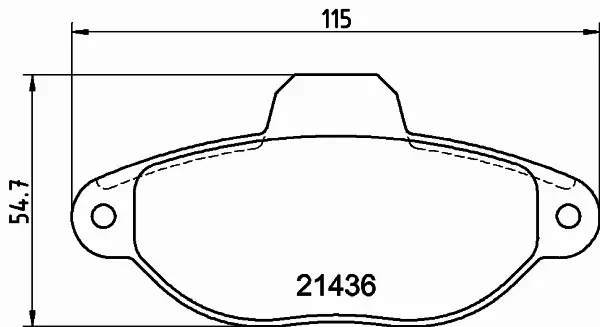 HELLA PAGID KLOCKI HAMULCOWE 8DB 355 019-931 