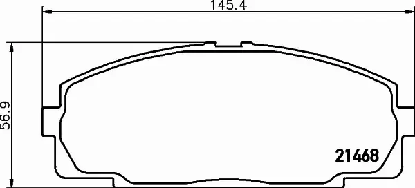 HELLA PAGID KLOCKI HAMULCOWE 8DB 355 016-921 