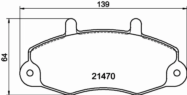 HELLA PAGID KLOCKI HAMULCOWE 8DB 355 019-371 