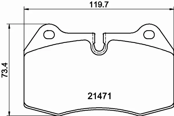 HELLA PAGID KLOCKI HAMULCOWE 8DB 355 018-211 