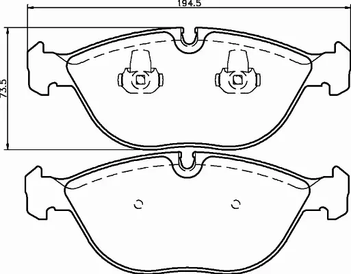 HELLA KLOCKI HAMULCOWE 8DB 355 008-261 