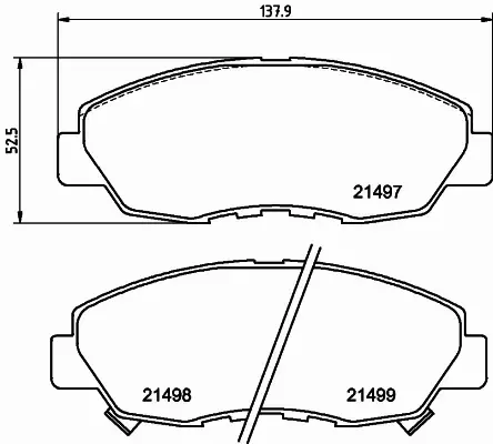 HELLA PAGID KLOCKI HAMULCOWE 8DB 355 016-511 