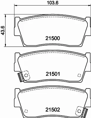 HELLA PAGID KLOCKI HAMULCOWE 8DB 355 016-371 