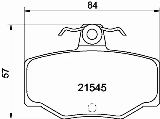 HELLA PAGID KLOCKI HAMULCOWE 8DB 355 018-021 