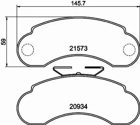 HELLA PAGID KLOCKI HAMULCOWE 8DB 355 019-101 