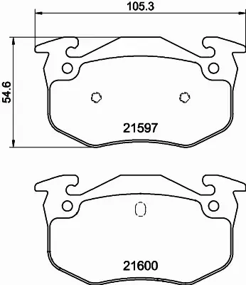 HELLA PAGID KLOCKI HAMULCOWE 8DB 355 019-221 