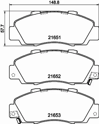 HELLA PAGID KLOCKI HAMULCOWE 8DB 355 016-441 