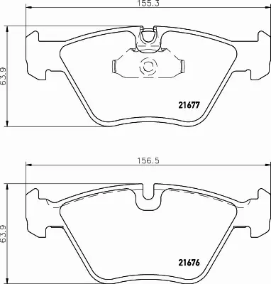 HELLA PAGID KLOCKI HAMULCOWE 8DB 355 007-961 