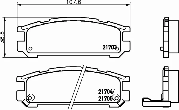 HELLA PAGID KLOCKI HAMULCOWE 8DB 355 016-491 