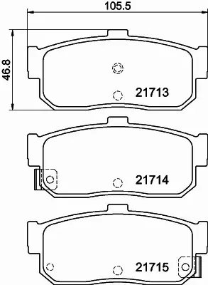 HELLA PAGID KLOCKI HAMULCOWE 8DB 355 016-561 