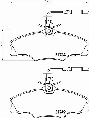 HELLA PAGID KLOCKI HAMULCOWE 8DB 355 018-201 