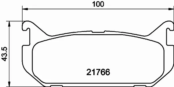 HELLA PAGID KLOCKI HAMULCOWE 8DB 355 016-711 