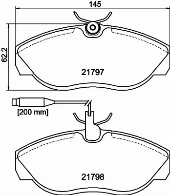 HELLA PAGID KLOCKI HAMULCOWE 8DB 355 018-141 