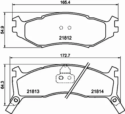 HELLA PAGID KLOCKI HAMULCOWE 8DB 355 008-221 