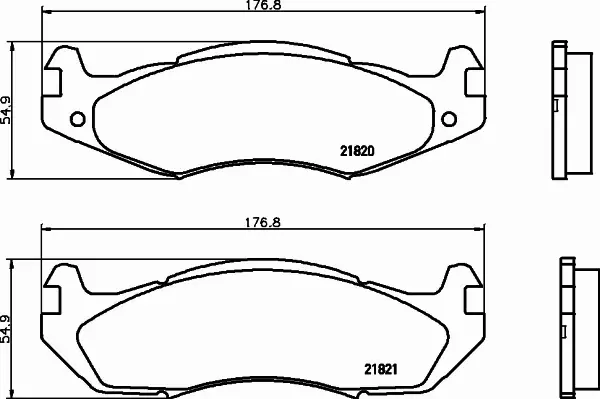 HELLA PAGID KLOCKI HAMULCOWE 8DB 355 006-371 