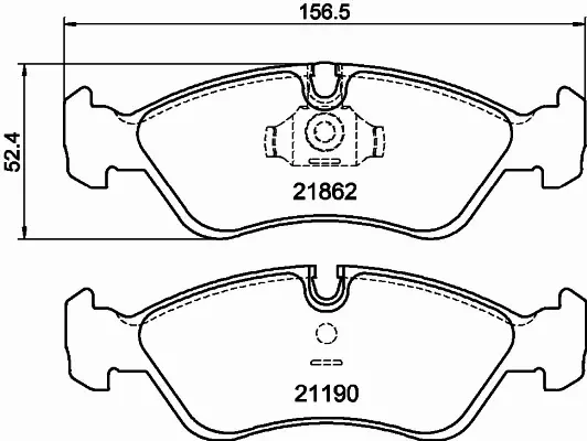 HELLA PAGID KLOCKI HAMULCOWE 8DB 355 007-761 