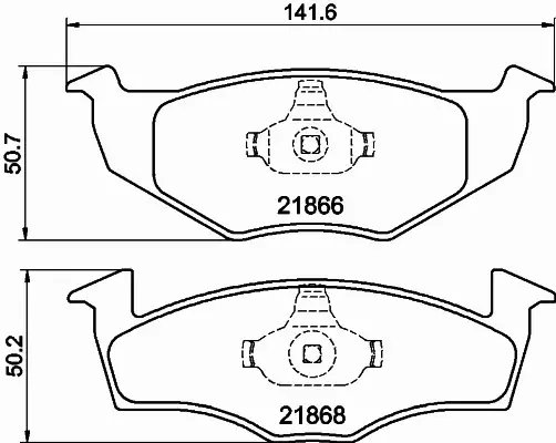 HELLA KLOCKI HAMULCOWE 8DB 355 008-351 