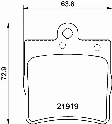 HELLA KLOCKI HAMULCOWE 8DB 355 008-461 