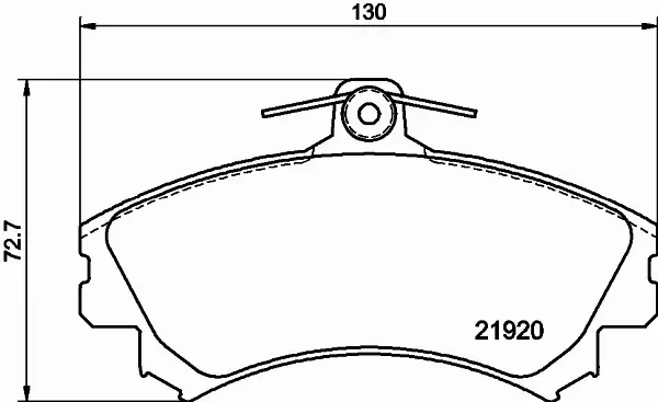 HELLA PAGID KLOCKI HAMULCOWE 8DB 355 006-701 