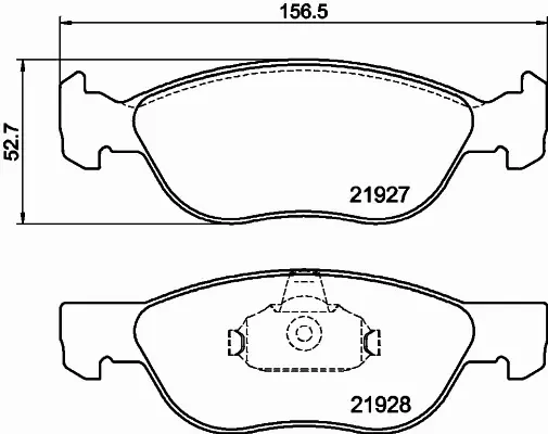 HELLA PAGID KLOCKI HAMULCOWE 8DB 355 010-181 