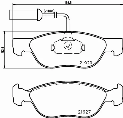 HELLA PAGID KLOCKI HAMULCOWE 8DB 355 008-321 