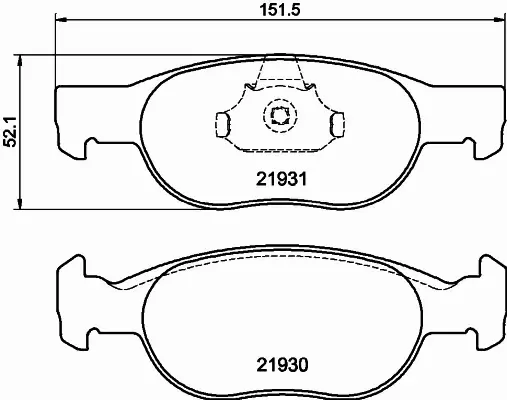 HELLA PAGID KLOCKI HAMULCOWE 8DB 355 009-231 