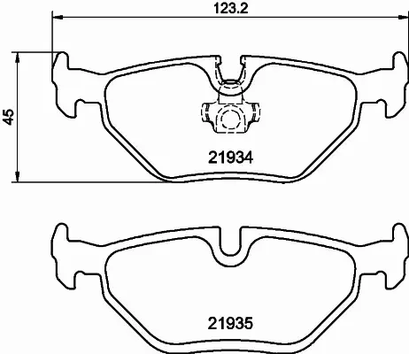 HELLA KLOCKI HAMULCOWE 8DB 355 008-761 